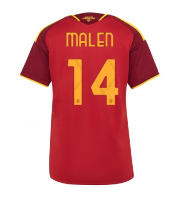 AS Roma Donyell Malen #14 Replika Hemmatröja Damer 2026-27 Kortärmad